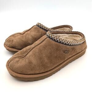 UGG Tasman Women's Suede Sheepskin Slippers Slip-On Chestnut Size US6 EU37